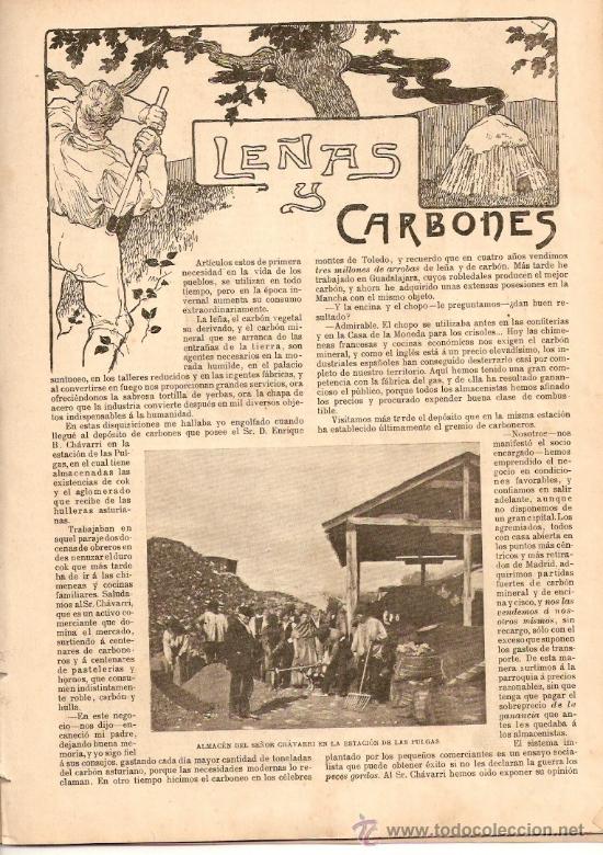 Collection Magazines and Newspapers: A&Ntilde;O 1899.PEPIN RODRI.REUS..MADRID.LE&Ntilde;A.CARBON.CARBONERAS.CALLE FUCAR.APOLONIO VILLA.ESTATUA ZORRILLA