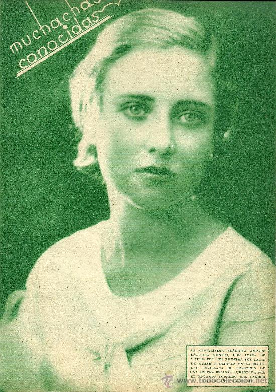 Coleccionismo de revistas y peri&oacute;dicos: La Srta. Amparo S&aacute;nchez Montes - 1933