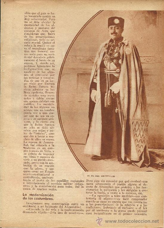 Collection Magazines and Newspapers: * NADIR SHA * Otro rey asesinado en Afganist&aacute;n / por Andr&eacute;s Revesz - 1933