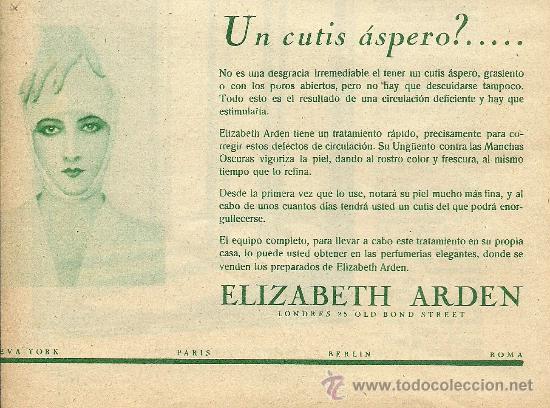 Coleccionismo de revistas y peri&oacute;dicos: Publicidad cosm&eacute;tica: Elizabeth Arden - 1933