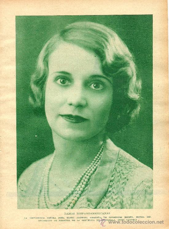 Coleccionismo de revistas y peri&oacute;dicos: Sra. Marta Josefina Herrera de Rodr&iacute;guez Beteta, esposa de diplom&aacute;tico de Guatemala - 1933