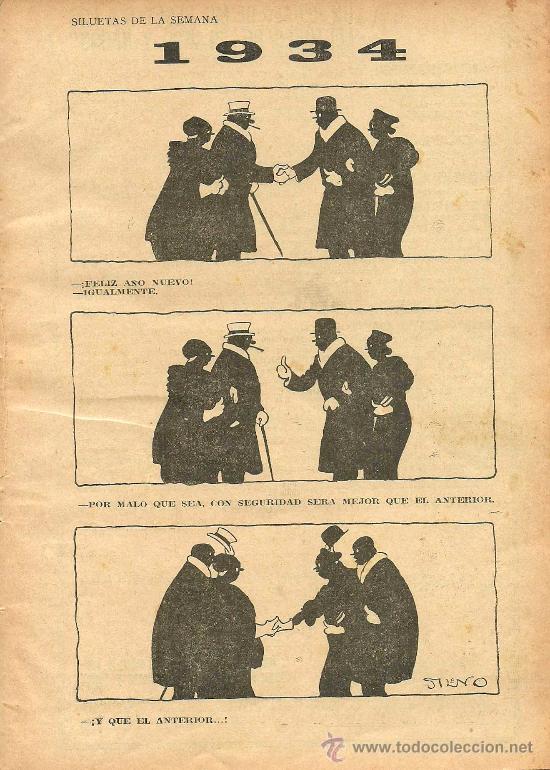 Collectionnisme de Revues et Journaux: 1934 / p&aacute;gina de humor por Sileno - 1934