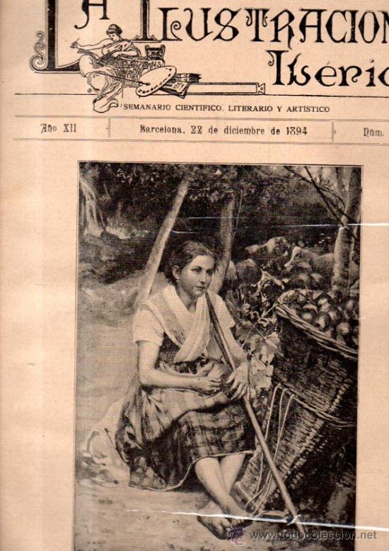 Coleccionismo de Revistas y Peri&oacute;dicos: LA ILUSTRACI&Oacute;N IB&Eacute;RICA, SEMANARIO CIENT&Iacute;FICO, LITERARIO Y ART&Iacute;STICO, A&Ntilde;O XII, BCN, 1894, N&ordm;625,LEER