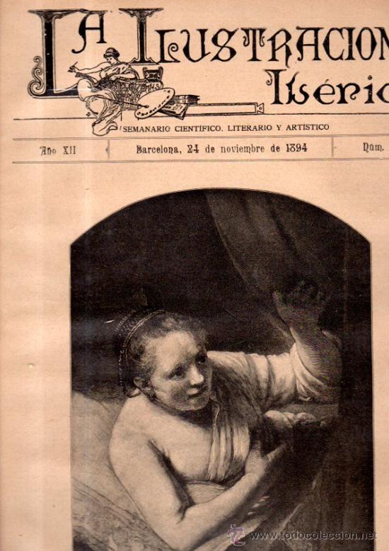 Coleccionismo de Revistas y Peri&oacute;dicos: LA ILUSTRACI&Oacute;N IB&Eacute;RICA, SEMANARIO CIENT&Iacute;FICO, LITERARIO Y ART&Iacute;STICO, A&Ntilde;O XII, BCN, 1894, N&ordm;621, LEER