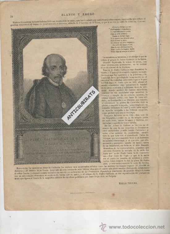 Coleccionismo de Revistas y Peri&oacute;dicos: REVISTA.A&Ntilde;O 1892.EL ALCALDE DE ZALAMEA.PEDRO CALDERON DE LA BARCA.GRABADO.HENAO Y RIA&Ntilde;O.TELLO TELLEZ