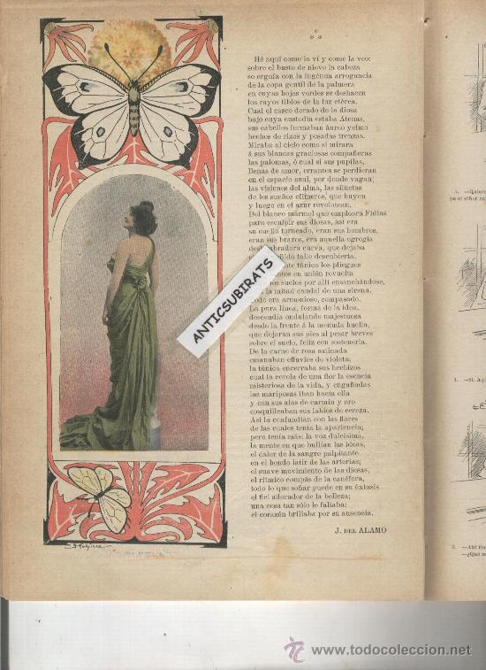 Colecionismo de Revistas e Jornais: REVISTA.A&Ntilde;O 1900.MODERNISMO.MODERNISTA.ILUSTRACIONES MODERNISTAS.PAHISSA.DEL ALAMO.EDUARDO BLASCO.
