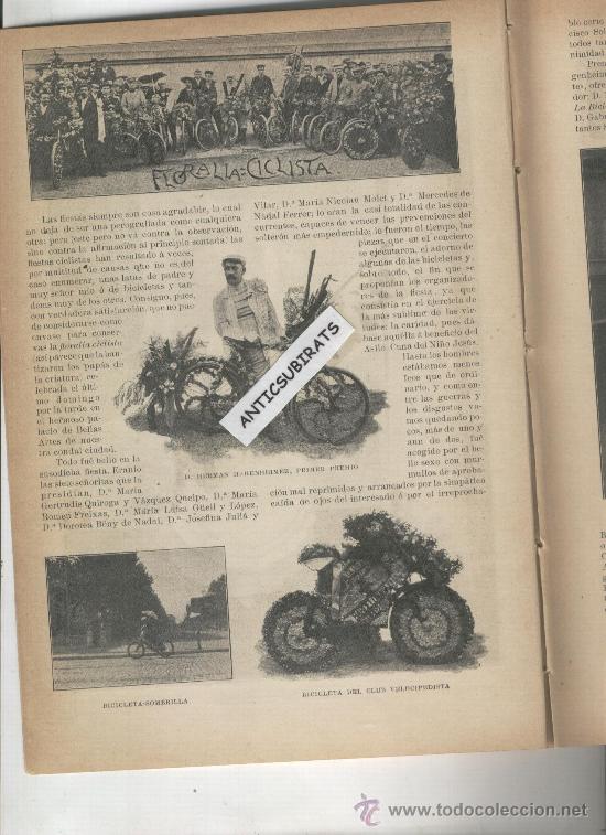 Coleccionismo de revistas y peri&oacute;dicos: REVISTA.MODERNISTA.A&Ntilde;O 1899.BICICLETAS.VELOCIPEDOS.MIGUEL DE UNAMUNO.ARTURO REYES.