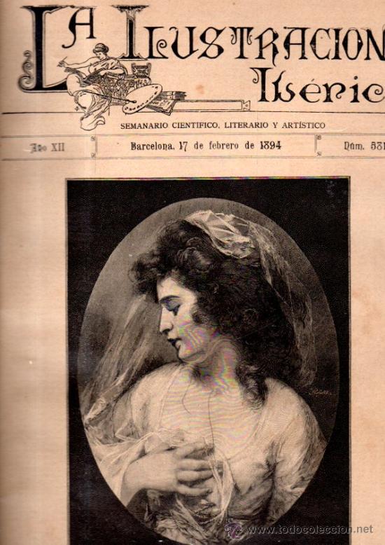 Coleccionismo de Revistas y Peri&oacute;dicos: LA ILUSTRACI&Oacute;N IB&Eacute;RICA, SEMANARIO CIENT&Iacute;FICO, LITERARIO Y ART&Iacute;STICO, A&Ntilde;O XII, N&ordm;581, BCN 1894