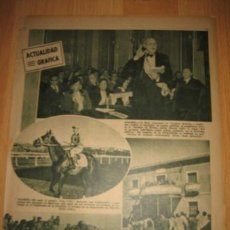 Coleccionismo de Revistas y Periódicos: PUBLICIDADMADRID CARRERA DE VELOCIDAD REAL MOTO CLUB DE ESPAÑA/TEATRO ESPAÑOL HOJA REVISTA ABC 1949