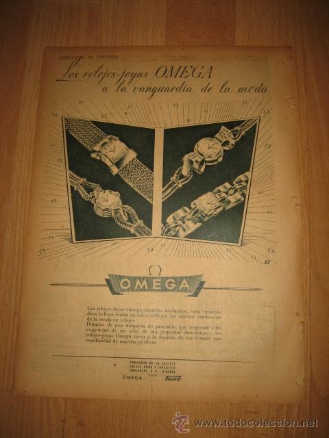 Coleccionismo de revistas y peri&oacute;dicos: PUBLICIDAD  RELOJES JOYA OMEGA/ RADIOS INVICTA  HOJA REVISTA ABC 1949
