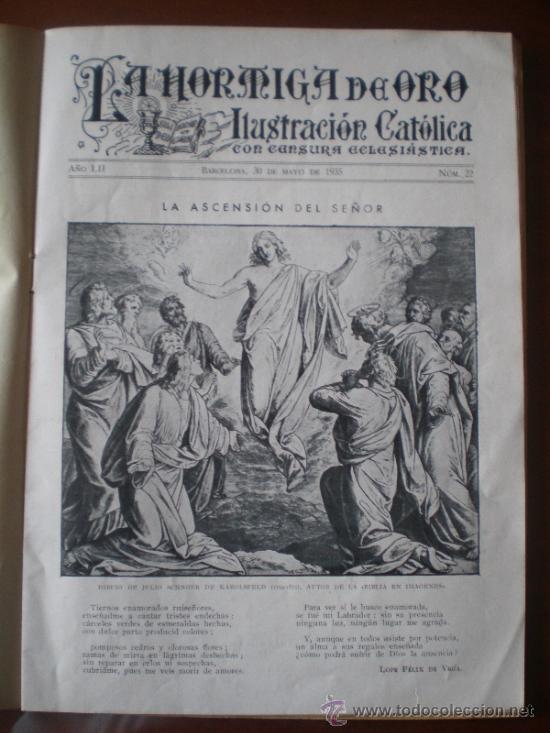 Coleccionismo de revistas y peri&oacute;dicos: LA HORMIGA DE ORO N&ordm; 22 (30/05/35) BENISANO CORDOBA PALLEJA GIRONELLA LA RIOJA MONTILLA QUINTILLO