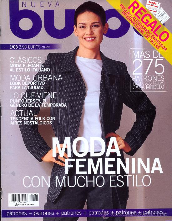 Coleccionismo de revistas y peri&oacute;dicos: Revista de costura Burda enero 2003