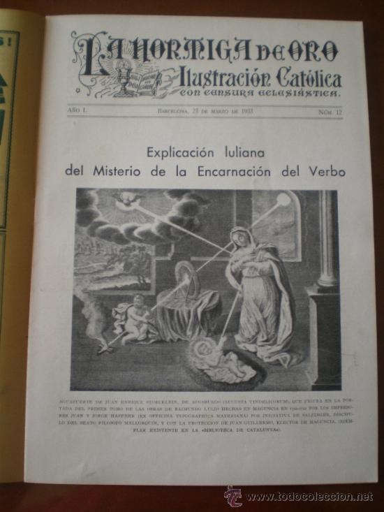 Coleccionismo de revistas y peri&oacute;dicos: LA HORMIGA DE ORO N&ordm; 12 (23/03/33) CORU&Ntilde;A SAN ANDRES CORDOBA PINEDA  SIERRA SAN FAUSTO CAPCENTELLES