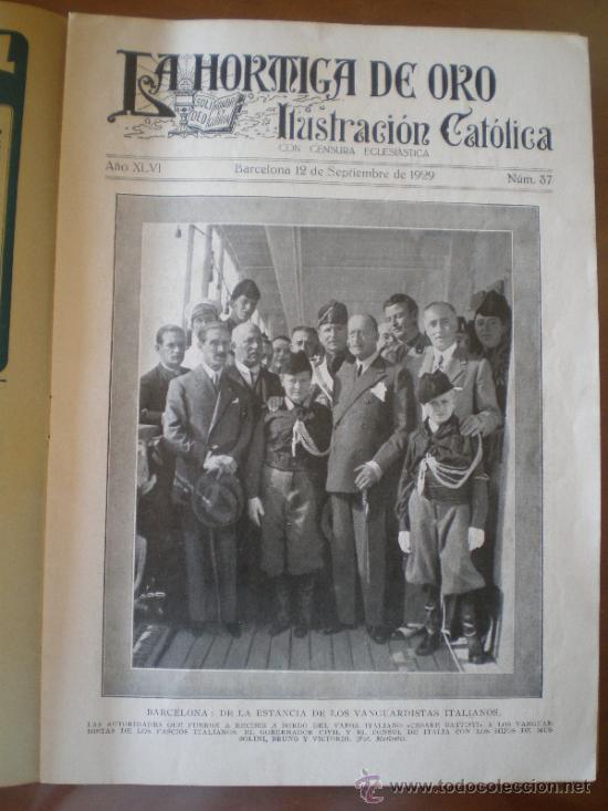 Coleccionismo de revistas y peri&oacute;dicos: LA HORMIGA DE ORO N&ordm; 37 (12/09/29) SORIA CASTELLTERSOL GUETARIA MORA EBRO MURCIA BARCELONA PEREDA