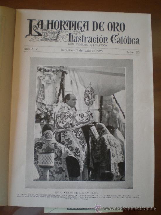 Coleccionismo de revistas y peri&oacute;dicos: LA HORMIGA DE ORO N&ordm; 23 (07/06/28) ARCHENA ROCIO HUELVA GIRONELLA ALCAZARES TANGER CORDOBA AVILA