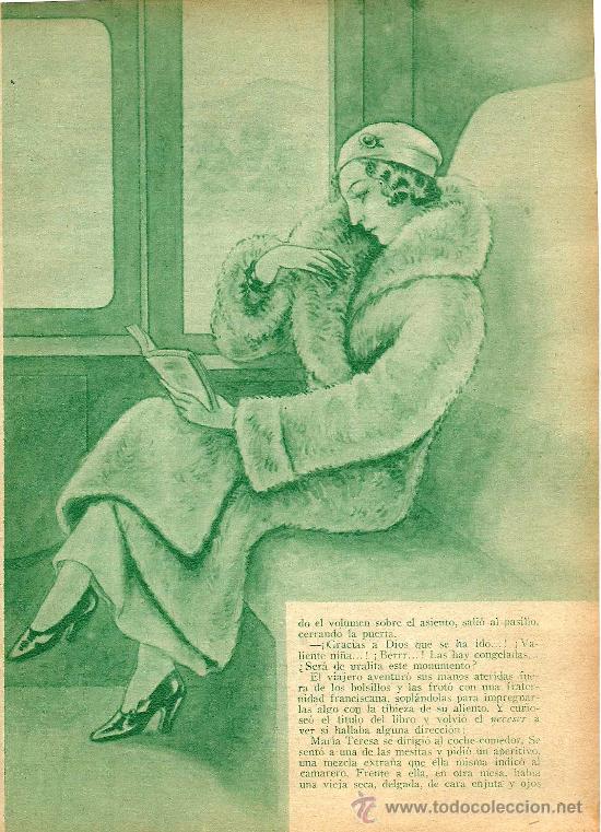 Coleccionismo de revistas y peri&oacute;dicos: Cambio de tren / cuento de Enrique Moreno con dibujo de Miguel Ramos - 1934
