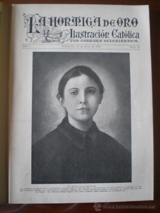 Coleccionismo de revistas y peri&oacute;dicos: LA HORMIGA DE ORO N&ordm; 21 (25/05/33) GODELLA VALENCIA ARLAZON BURGOS CECILIO PLA LERIDA LA RIOJA