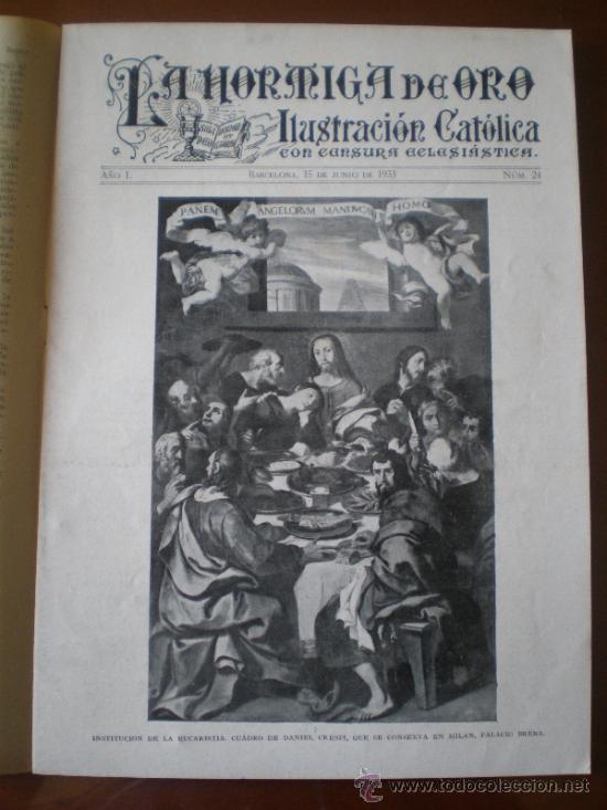 Coleccionismo de revistas y peri&oacute;dicos: LA HORMIGA DE ORO N&ordm; 24 (15/06/33) CORU&Ntilde;A MADRID BARCELONA CORODBA EUCARISTIA TELEVISION