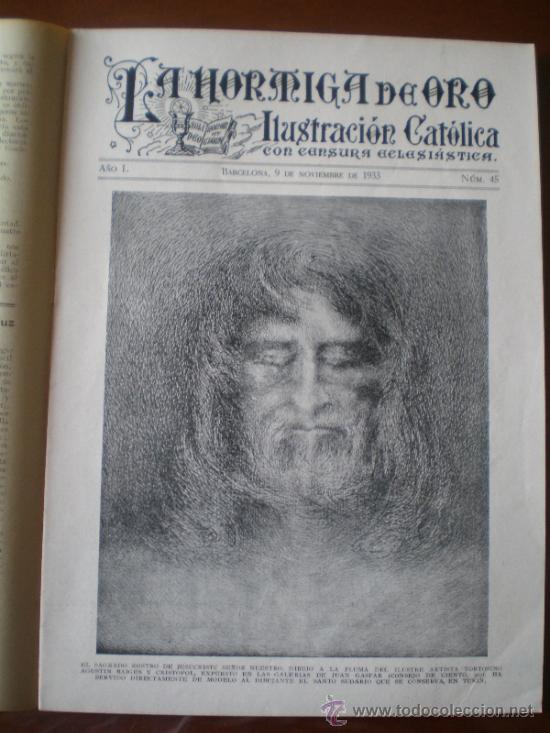 Coleccionismo de revistas y peri&oacute;dicos: LA HORMIGA DE ORO N&ordm; 45 (09/11/33) TARRAGONA BURGOS CORU&Ntilde;A MANRESA POBLET MALLORCA VITORIA PIRINEOS