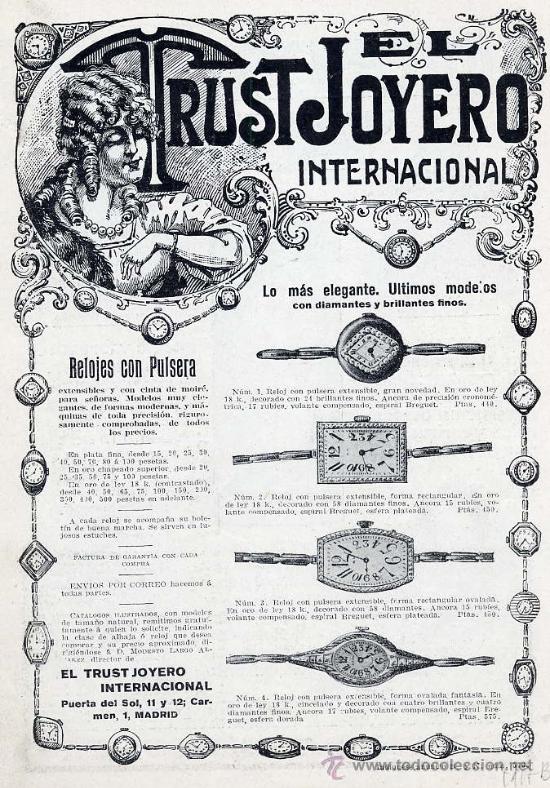 Coleccionismo de Revistas y Peri&oacute;dicos: EL TRUST JOYERO 1917  JOYAS HOJA REVISTA