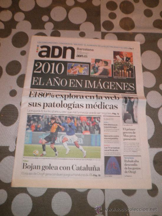 Coleccionismo de revistas y peri&oacute;dicos: DIARIO ADN N&ordm; 1070 (29 de Diciembre de 2010) - En portada: 2010,el a&ntilde;o en im&aacute;genes &middot; 24 p&aacute;ginas