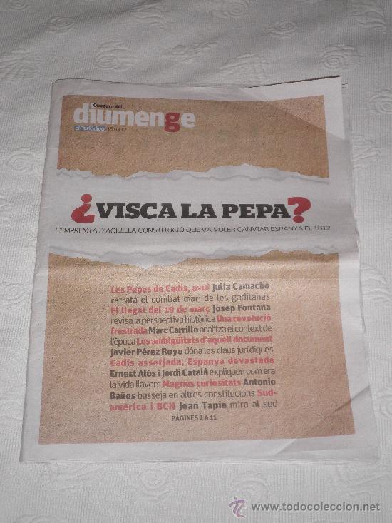 Coleccionismo de revistas y peri&oacute;dicos: QUADERN DEL DIUMENGE DE EL PERI&Oacute;DICO &middot; 18.03.12 - 32 P&Aacute;GINAS EN CATAL&Aacute;N -