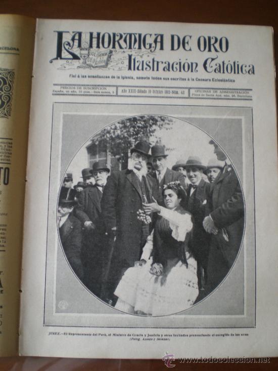 Coleccionismo de revistas y peri&oacute;dicos: LA HORMIGA DE ORO N&ordm; 42 (19/101/12) PAMPLONA JEREZ BARCELONA ARRIGORRIAGA VALLADOLID JEREZ TERUEL