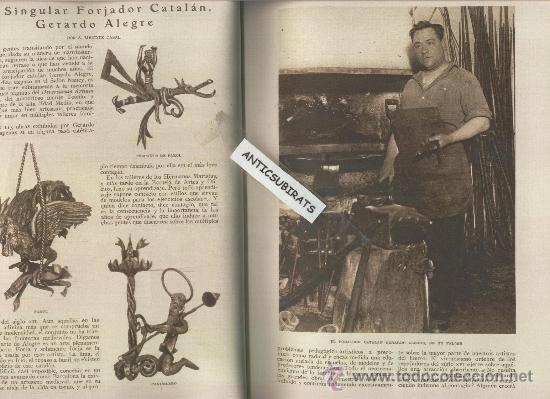 Coleccionismo de revistas y peri&oacute;dicos: 1930 FORJA HIERRO FERRER GERARDO ALEGRE CALIG BAIX MAESTRAT FUTBOL ESPA&Ntilde;OL F.C. BARCELONA BAR&Ccedil;A