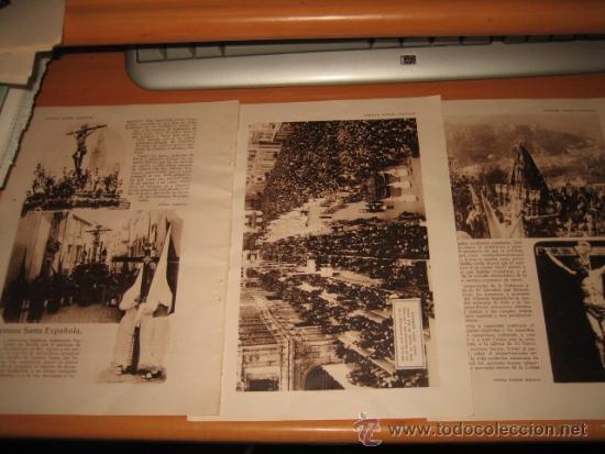 Coleccionismo de Revistas y Peri&oacute;dicos: SEMANA SANTA ESPA&Ntilde;OLA 4 HOJAS  REVISTA BLANCO Y NEGRO 1929