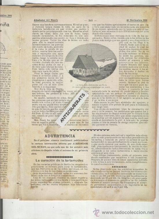 Coleccionismo de Revistas y Peri&oacute;dicos: REVISTA.A&Ntilde;O 1901.CURACION DE LA TARTAMUDEZ.CONSERVACION DE LOS HUESOS DE SAN AGUSTIN.G. ANTOLIN.