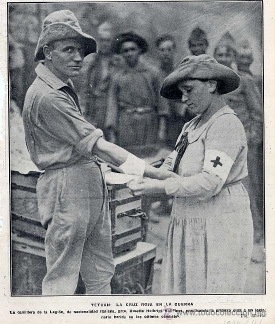 Coleccionismo de revistas y peri&oacute;dicos: MARRUECOS 1924 CAMILLERA DE LA LEGION HOJJA REVISTA