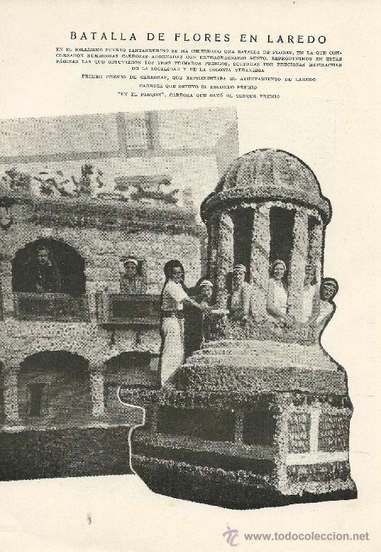 Coleccionismo de Revistas y Peri&oacute;dicos: Batalla de Flores en Laredo - 1934