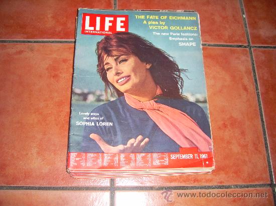 Collectionnisme de Revues et Journaux: LIFE ESPA&Ntilde;OL, CONTRA PORTADA COCA-COLA, SOPHIA LOREN, NEPAL,