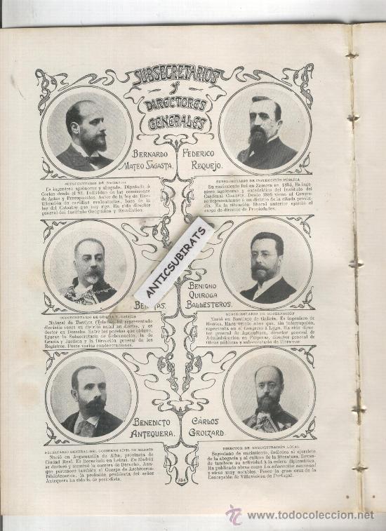 Coleccionismo de revistas y peri&oacute;dicos: REVISTA A&Ntilde;O 1901 TORRIJOS ARGAMASILLA DE ALBA ZAMORA CAZORLA ARANDA DE DUERO ALGECIRAS.