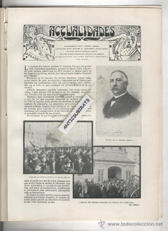 Sammeln von Zeitschriften und Zeitungen: REVISTA A&Ntilde;O 1901 GERMAN GAMAZO PE&Ntilde;AFIEL HEROE DE CASCORRO ELOY GONZALO GARCIA EDGAR ALAN POE