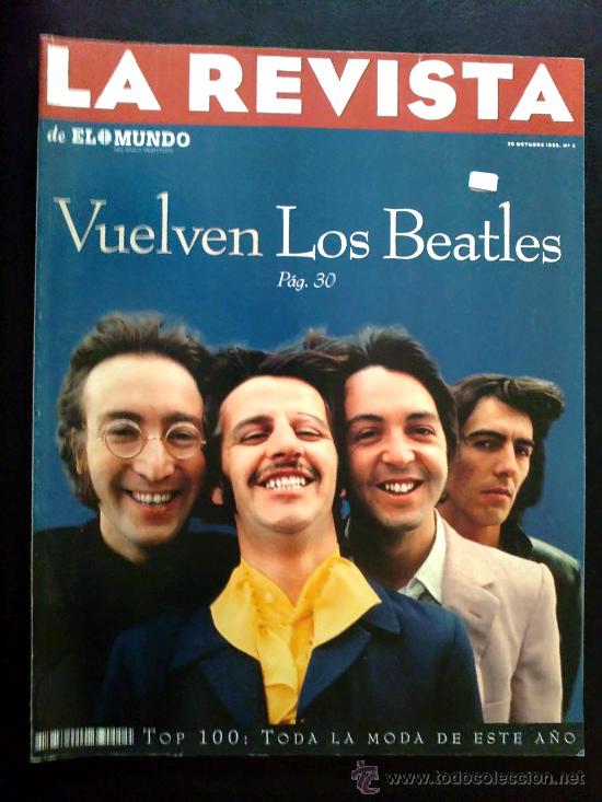 Coleccionismo de Revistas y Peri&oacute;dicos: LA REVISTA DEL DIARIO EL MUNDO DEL 29 OCTUBRE DE 1995 - VUELVEN LOS BEATLES, THE BEATLES