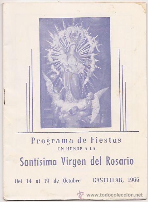 Coleccionismo de revistas y peri&oacute;dicos: Castellar Oliveral (Valencia): programa de fiestas de 1965