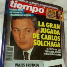 Coleccionismo de Revistas y Periódicos: TIEMPO Nº482 29-JULIO-1991 CARLOS SOLCHAGA,LA GRAN JUGADA-PILAR MIRÓ 