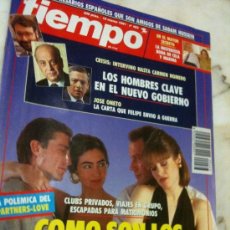 Coleccionismo de Revistas y Periódicos: TIEMPO Nº463 18-MARZO-1991 NUEVO GOVIERNO,AMORES PROHIBIDOS DE LOS ESPAÑOLES