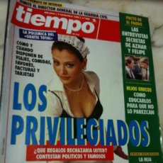 Coleccionismo de Revistas y Periódicos: TIEMPO Nº600 1-NOVIEMBRE-1993 ENTREVISTA AZNAR-FELIPE-LOS PRIVILEGIADOS