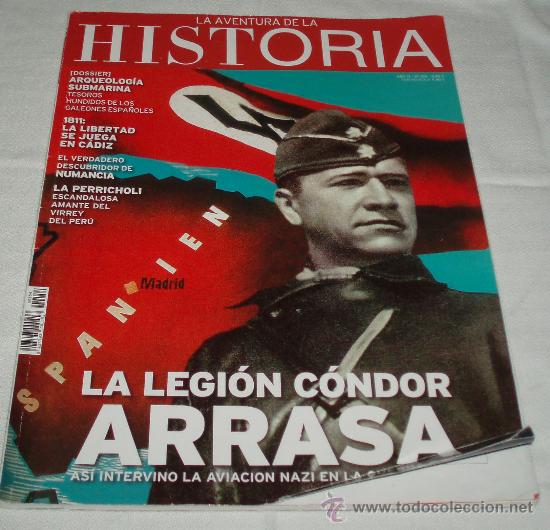 Coleccionismo de revistas y peri&oacute;dicos: revista la aventura de la historia n&ordm; 154 (La legion condor arrasa)
