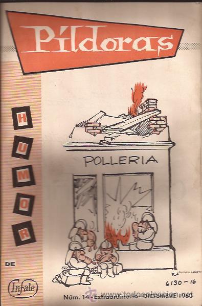 Coleccionismo de Revistas y Peri&oacute;dicos: REVISTA DE HUMOR-PILDORAS-NUM.14 DICIEMBRE 1960-INDUSTRIAL FARMACEUTICA DE LEVANTE