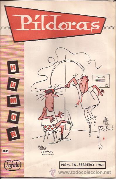 Coleccionismo de Revistas y Peri&oacute;dicos: REVISTA DE HUMOR-PILDORAS-NUM.16 FEBRERO 1961-INDUSTRIAL FARMACEUTICA DE LEVANTE