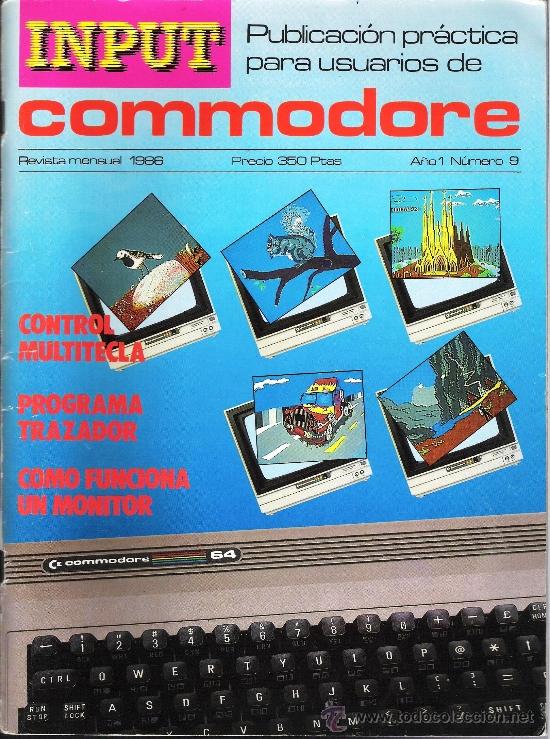 Collectionnisme de Revues et Journaux: REVISTA INPUT COMMODORE N&ordm; 9 - A&ntilde;o 1986