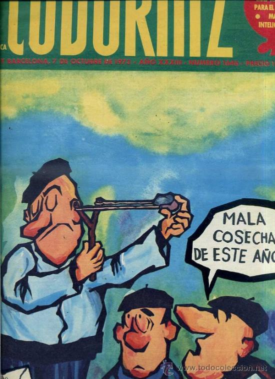 Coleccionismo de Revistas y Peri&oacute;dicos: LA CODORNIZ N&ordm; 1646 - 7 X 1973