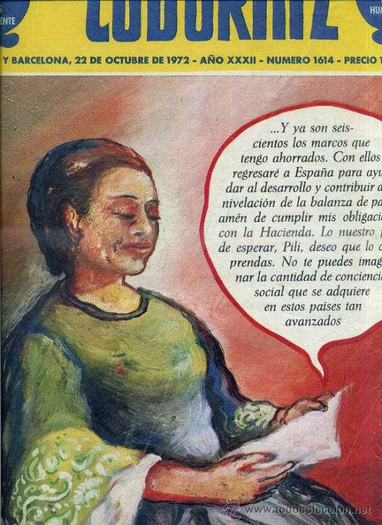 Coleccionismo de Revistas y Peri&oacute;dicos: LA CODORNIZ N&ordm; 1614 - 22 X 1972