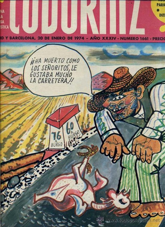 Coleccionismo de Revistas y Peri&oacute;dicos: LA CODORNIZ N&ordm; 1661 - 20 I 1974