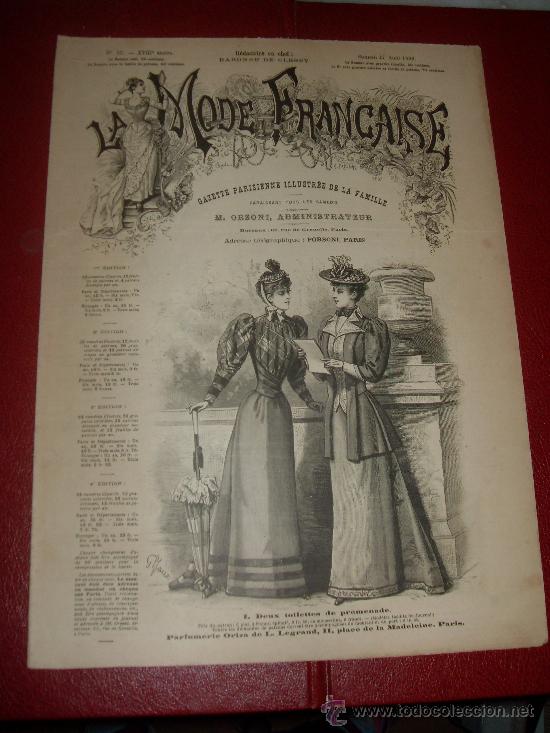 Collection Magazines and Newspapers: LA MODE FRANCAISE. REVISTA, GAZETTE PARISIENNE. 1892. N&ordm; 35. REVUE MODE, PENSEES ET MAXIMES...