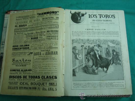 Collection Magazines and Newspapers: Libro encuadernado de la revista taurina LOS TOROS 1909