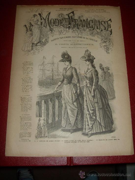Collezionismo di Riviste e Giornali: LA MODE FRANCAISE. REVISTA, GAZETTE PARISIENNE. 1888. N&ordm; 29. LE NEUVAINE DE COLETTE, CONSEILS...